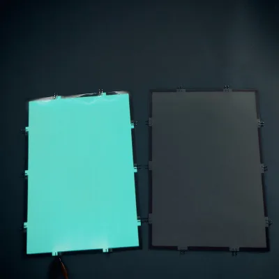 Multi Pin Connector Cuttable Glow in the Dark Electroluminescence Film EL Backlight Panel with Power Supply