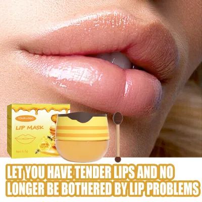 Private Label Collagen Lipmask Day and Night Plump Lips Care Glow Moisturizing Vegan Lip Sleeping Mask