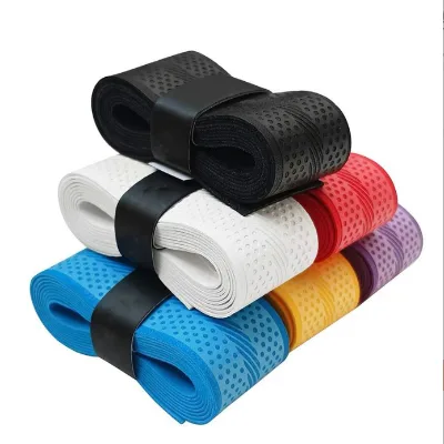 High Quality Custom Logo Soft Tacky Anti-Slip PU Leather Golf Overgrip 110*2.5*0.07cm OPP Packed for Golf Sports