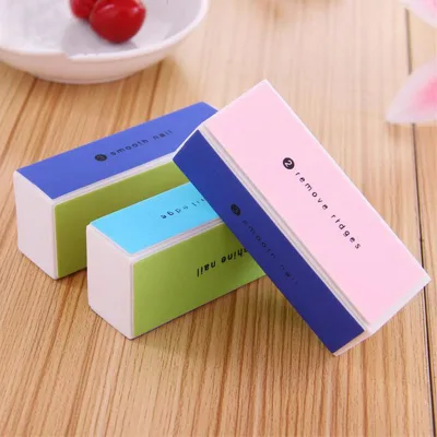 Professional Nail Tools Rectangular Beautiful Cubic Shape Nail File Buffer