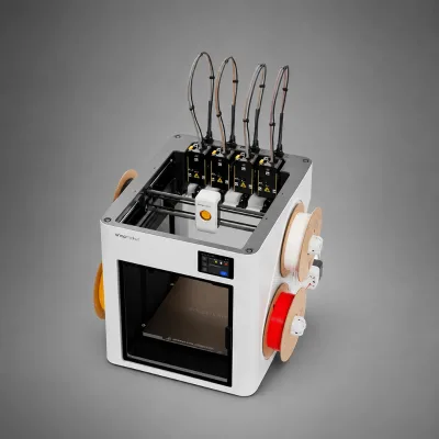 Snapmaker U1 3D Printer, 4-Toolhead Multi-Color FDM System 270x270x270mm Print Volume