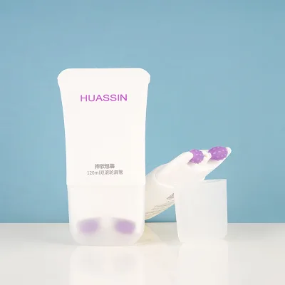 120ml Refillable Cosmetic Tube with Roller Ball Tip for Skin Care Cooling Gels Firming Creams & Massage Oils Screw Cap