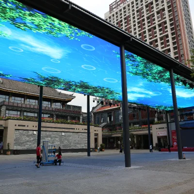 High quality programmable board micro indoor outdoor portable 5 face transparent panels screen cube flexible led display