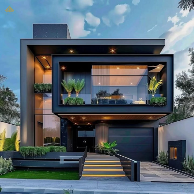Chuangguan Exquisite Villa Modern 2D Layout & 3D Rendering Interior Design Builds Living Models for Home Office