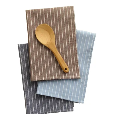International Popular Cotton Linen Art Striped Placemat Home Napkin