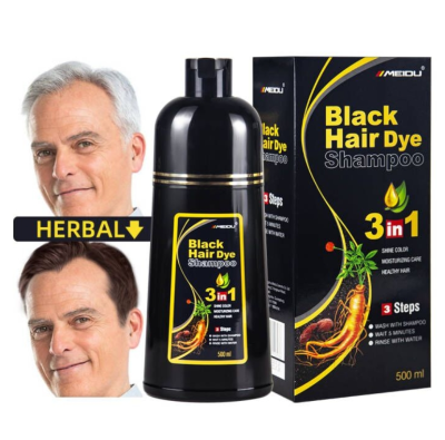 MEIDU Herbal Natural Hair Colour Shampoo for Men
