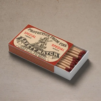 High Quality Match Box With Logo Disposable Recycle Matchstick Box Custom Printed Logo Luxury Match Box