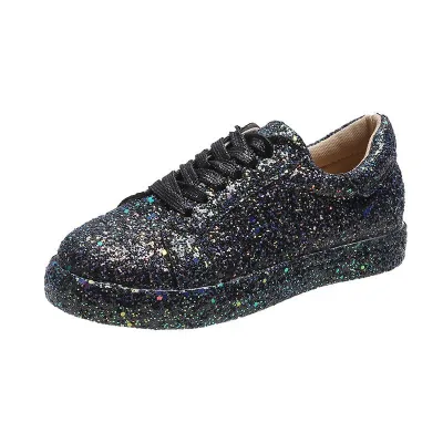 2023 Latest Ladies Sequin Sneakers Trendy Shoes for Ladies Glitter Shiny Shoes Women's Twinkle Casual Shoes Ladies Sneakers 2023