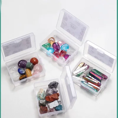 Irregular Crystals Healing Stones Box Amethyst Pink Crystal Healing Stones Box Set Natural Stone Crystal Gift Box Set