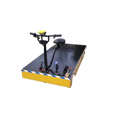 High-performance Four-Wheel Electric Platform Cargo Transport Vehicle for Farms Pastures Shopping Use Foldable Platform OEM