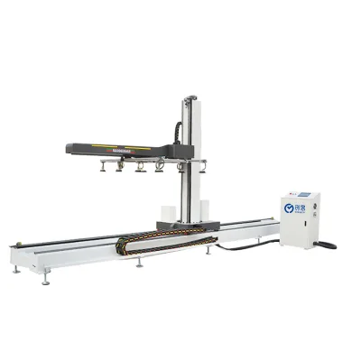 High Quality and Precision Industrial Robot Ground Rail Column Robot Loading CNC Robotic Palletizing Station