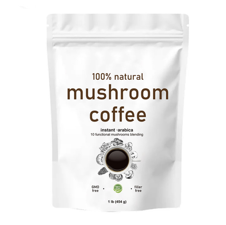 OEM Customized  Instant Coffee Mushroom Organic Coffee Mushroom Powder
