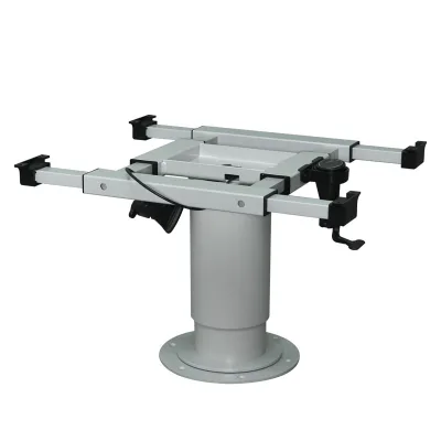 RV Pneumatic Folding Table Leg Height Adjustable 4-Way Rotatable Desktop Frame