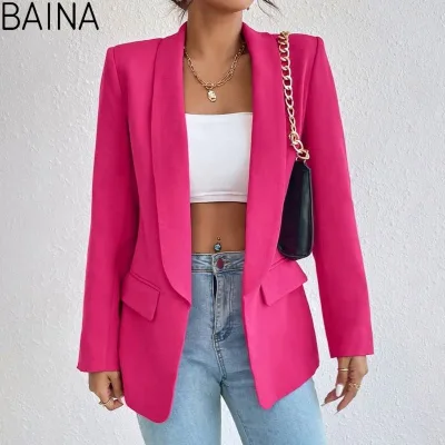 2026 Ladies Jacket Blazer Suit Solid Color Elegant Office for Women