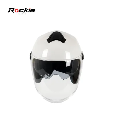 Comfort Jet Style Motor Bike Helmet for Men Retractable Sun Visor Impact-resistant ABS Shell Adult Street Commuter Riding Helmet