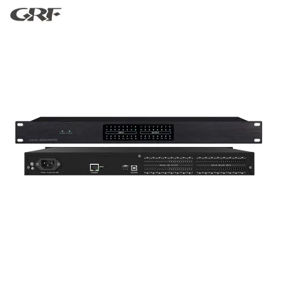 16-Channel Digital Audio Processor with OLED Display for Conference Audio System