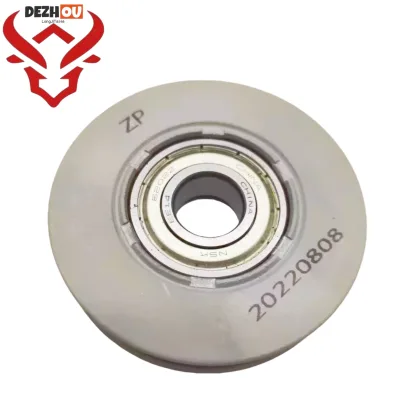 Elevator door hanger wheel with dimensions 68x14x6202, car door hanger plate assembly, landing door hanger wheel, door pulley