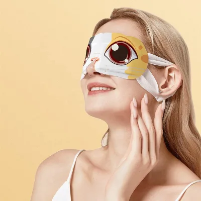 New Product Self Heating Warmer Pad Disposable Steam Eye Mask for Sleeping Blinder