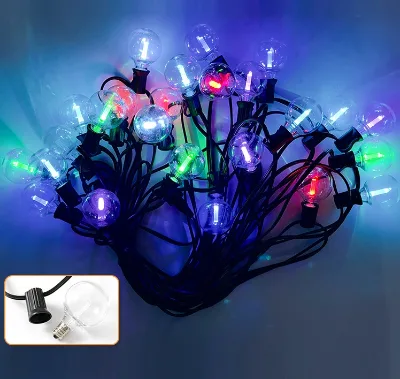 New Design Wholesale Christmas Decoration 48ft Waterproof Led Connectable G40 E12 Outdoor Fairy String Light for Garden