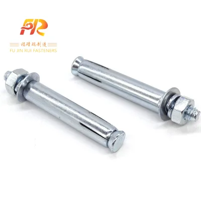 High Quality Fujinrui Stainless Steel Sleeve Anchors M12*80 Thread 12mm Diameter 50lb Weight Capacity Bright Uncoated Finish