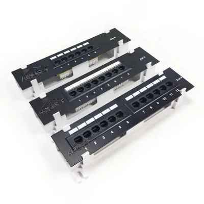10inch 1U UTP 12port Cat6 Wall Mounted Patch Panel