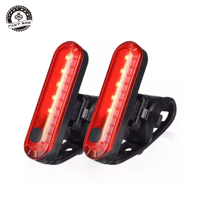 FAST Customized USB Rechargeable LED Bicycle Lights-Portable Waterproof IPX4/5/6 with 4 Modes for Night Riding