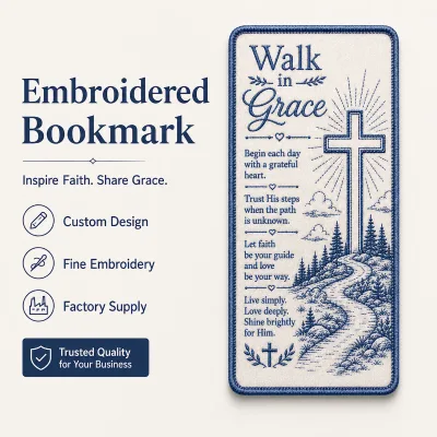 Custom Embroidered Bookmark Personalized Bible Prayer Bookmarks with Logo OEM ODM Factory Direct One Stop Bulk Gift Supplier