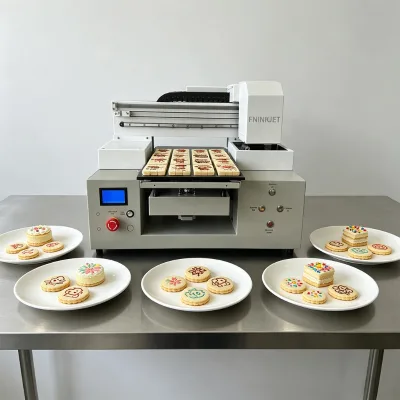 High Quality A3 Size All One Edible Food Flatbed Label Printer XP600 Automatic Portable Multicolor Cake Cookie Candy Wafer Paper