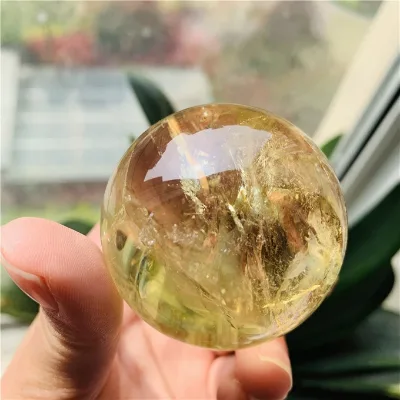 Wholesale Natural Yellow Citrine Crystal Balls Citrine Sphere