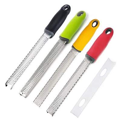 Citrus Lemon Zester & Cheese Grater-Parmesan Cheese, Lemon, Ginger, Garlic, Nutmeg, Chocolate, Vegetables, Fruits, Kitchen Tools