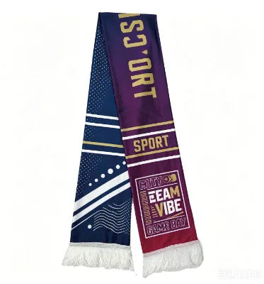 Custom Logo Football Fan Scarf Fan Club Scarf for Football Events Sports Games