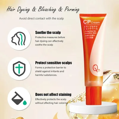 Scalp Protector for Hair Dye and Perm, Scalp Protection Cream Pre Hair Coloring & Perming, Soothing Barrier for Sensitive Scalp