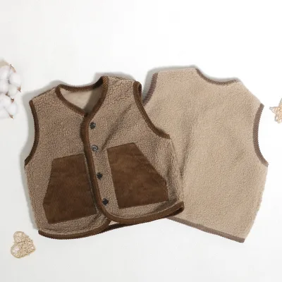 Professional Manufacturer Children Clothing Spring and Winter Sleeveless Design Stylish Kid Clothing Waistcoat