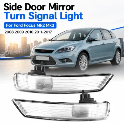 Side Door Mirror Turn Signal Light for Ford Focus Mk2 Mk3 2008 2009 2010 2011-2017 Wing Mirror Turn Signal Lamp Car Accessories