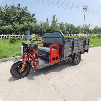 Wholesale Off Road Long Range Open Body Truck 2 Ton Heavy Deuty Electric Agricultural Chinese Trike Tricycle 72V for Transport