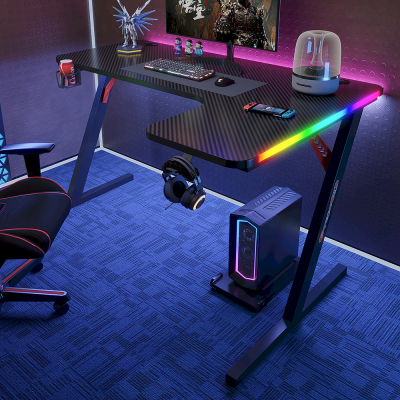 L-Shaped Corner Gaming Desk Large PC Computer Table with Monitor Stand Shelf