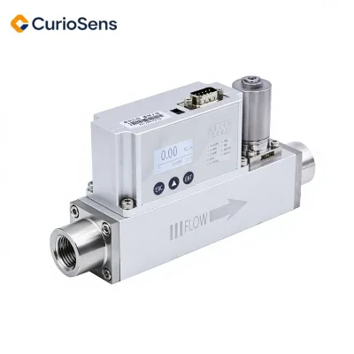 CurioSens High-precision Micro Thermal Mass Gas Flow Meter for Compressed air Oxygen Hydrogen MEMS Sensor From Mainland China