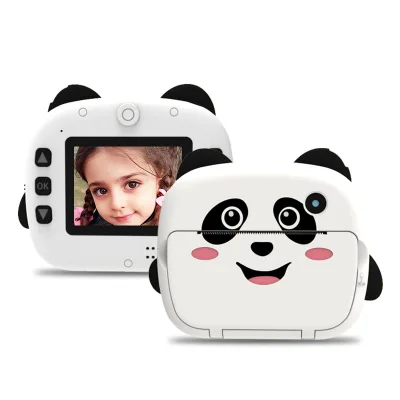 Cute Panda 2.4" IPS Screen 1080P WiFi Video Kids Camera Instant Print Toy for Girls Boys