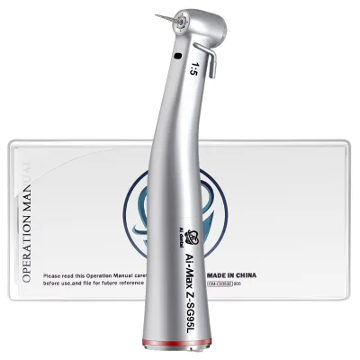 AI-Z-SG95L 1:5 Increasing Speed Dental Surgical Implant Handpieces Clean Head System for FG Burs (1.6) External Cooling Nozzle