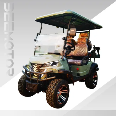 Beemotor Factory Supply Self-Balancing Off-Road Electric Scooter 4-Person Sightseeing Golf Cart 4 People Golf Trolley