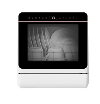 2025 Best Selling Electric Compact Countertop Dishwasher Plastic Housing Energy Class D for Small Spaces Home Office Hotel Use