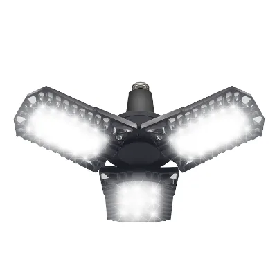 Super Bright LED Shop Lights Deformable 3 Adjustable Panels LED Garage Ceiling Lights for Garage Warehouse Basement Barn Light