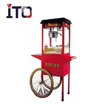 Pop Corn Machine with Cart for Commercial Use