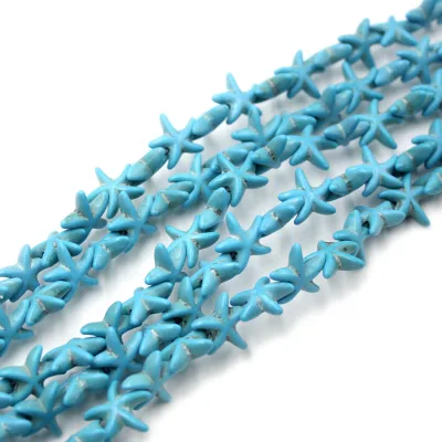 Wholesale 14mm Blue Green Turquoise Starfish Beads Colored Starfish Bead for DIY Bracelet Necklace Fashion Jewelry Making