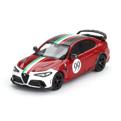 BBR Models BBRDIE6412 1/64 Alfa Romeo Giulia GTAm Rosso GTA #99 Centro Stile Livery Diecast Scale Model Car