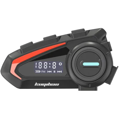 Motorcycle Helmet Led Lcd Display Bluetooth Headphone Full Helmet Long Endurance Wireless Waterproof Headset