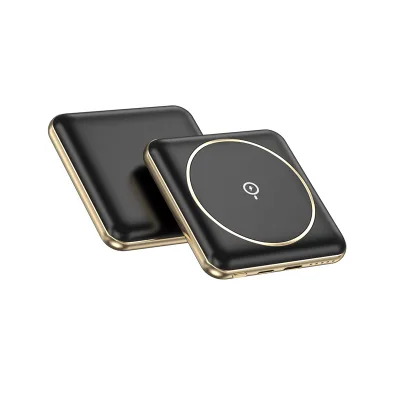 2025 Hot Selling Popular Electric Gadget 5000 MAh Mini Wireless Mobile Magnetic Charging Power Bank for Business and Daily