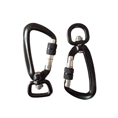 5KN Climbing Carabiner with 7075 Aviation Aluminum Safety Lock Buckle Hook Industrial Use Breaking Strength OEM Model