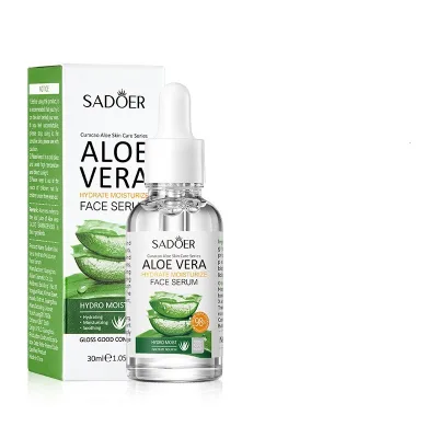 Hot Sale Original Moisturizing Skin Care Face Serum 30ml Aloe Vera Serum Anti Aging Vitamin C Serum with Hyaluronic Acid
