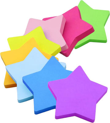 Star Sticky Notes for Home Self Adhesive Sticky Notes for Reminding Cute Memo Pads for Students